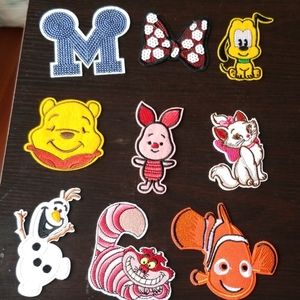 9 pcs Patches Iron on Disney